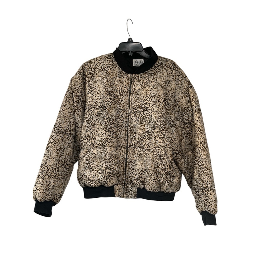 Leopard Print Bomber Jacket